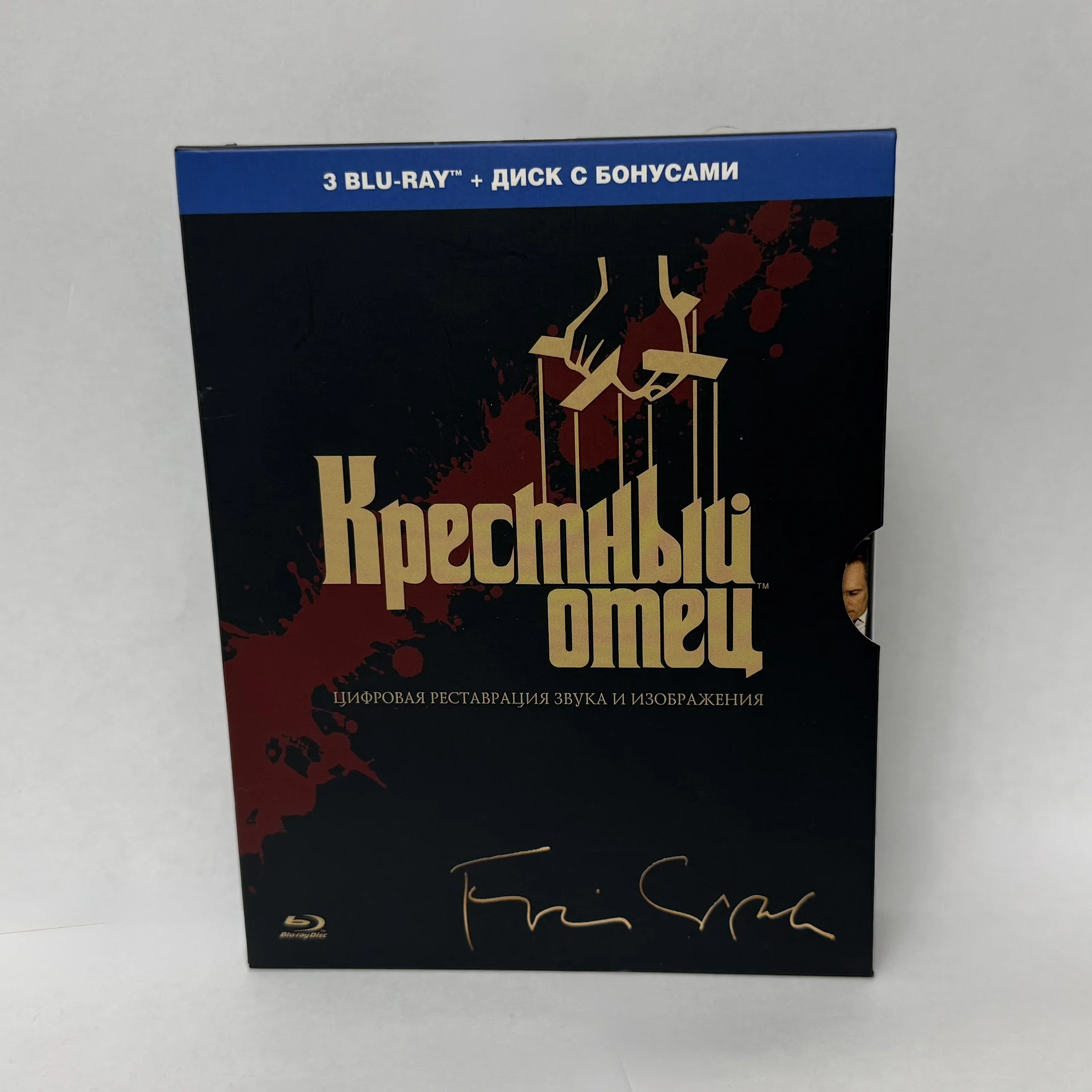 BLU RAY: «КРЁСТНЫЙ ОТЕЦ» SET BOX! 4 ДИСКА! ЛИЦЕН. - миниатюра 2