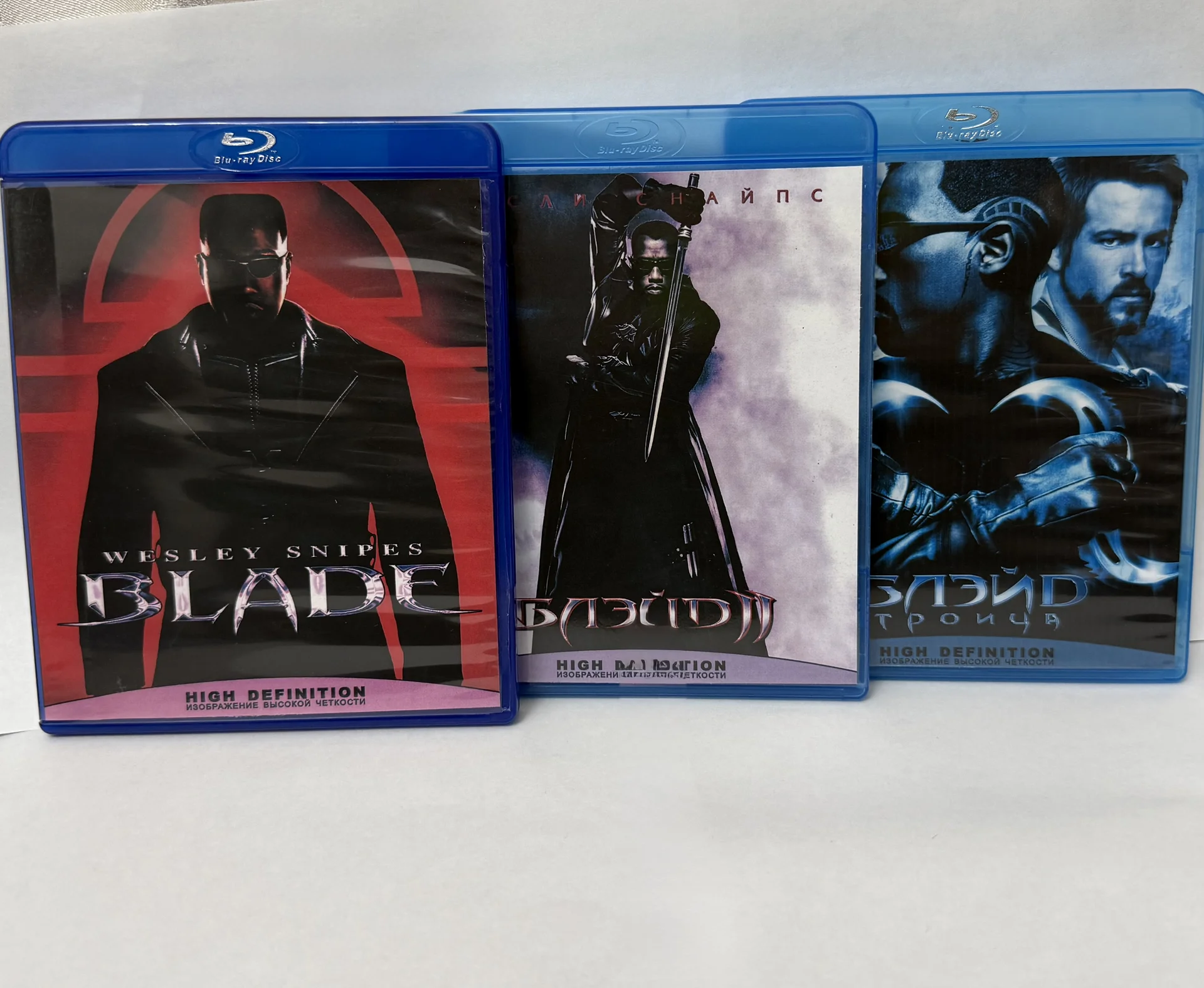 BLU RAY: «БЛЭЙД» 3 ЧАСТИ! 3 ДИСКА! НОВЫЕ! - изображение 1