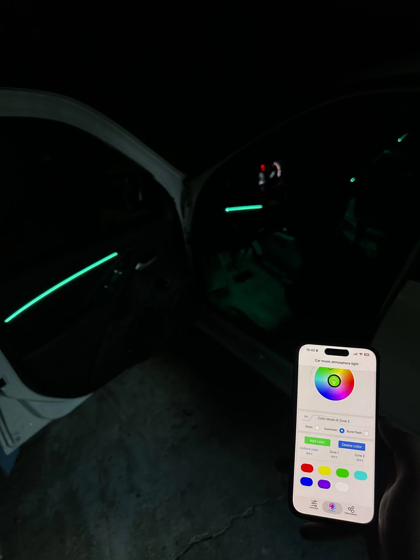Амбиентная подсветка салона авто - миниатюра 3