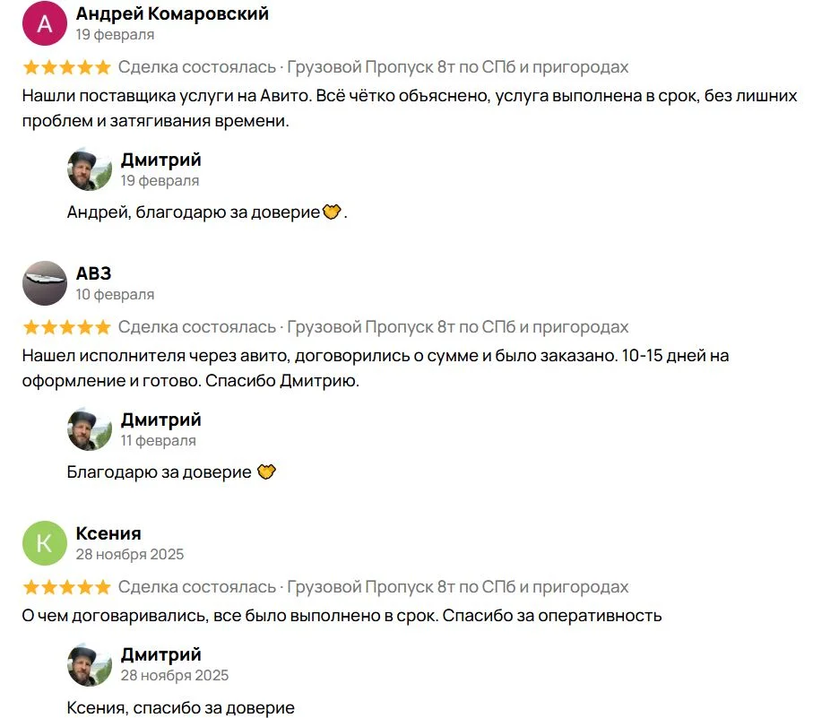 Оформление грузового пропуска с выше 8 тонн для Санкт-Петербурга - миниатюра 6