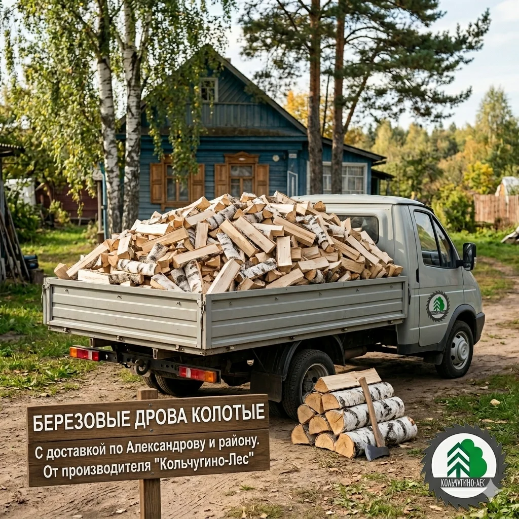 Березовые дрова с доставкой в Александров - изображение 1