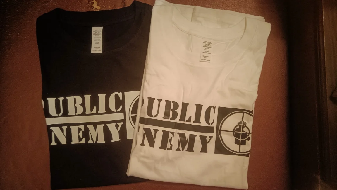 Футболка Public Enemy чёрная/белая (М) - изображение 1