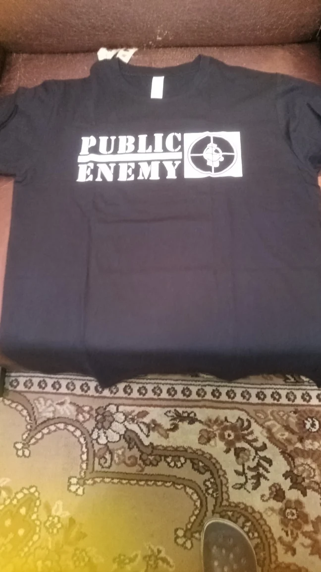 Футболка Public Enemy чёрная/белая (М) - миниатюра 3