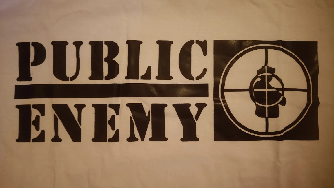Футболка Public Enemy чёрная/белая (М) - миниатюра 4