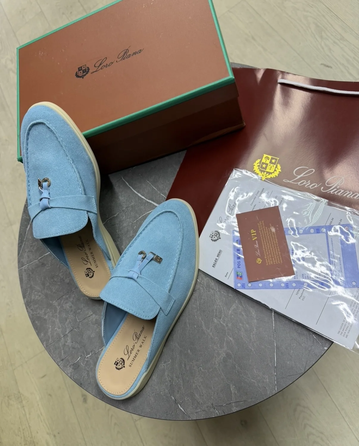 Тапки Loro Piana замша - миниатюра 2
