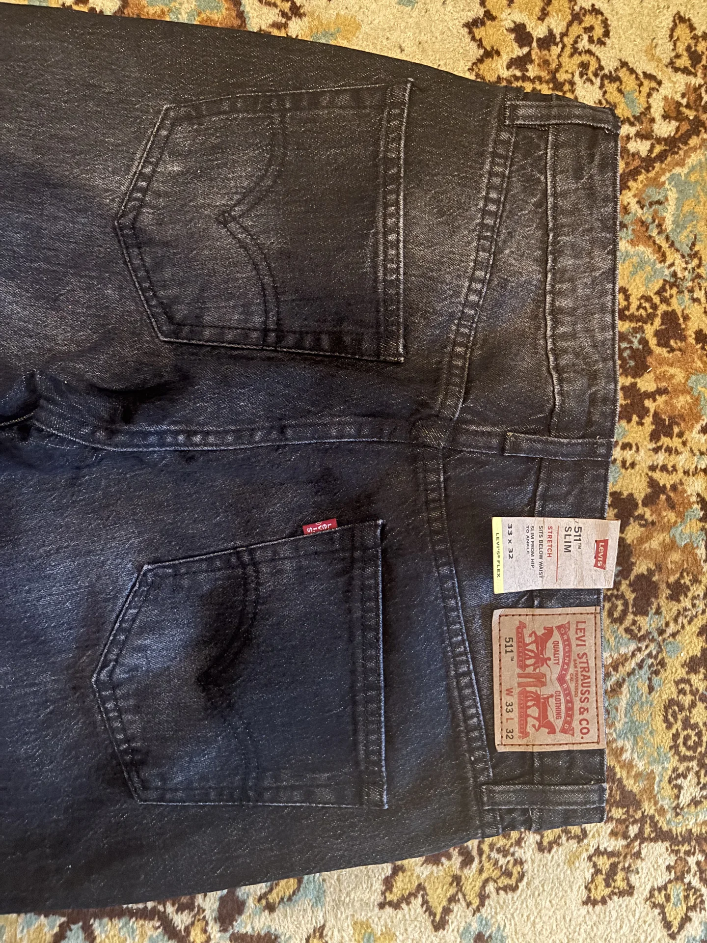 Джинсы мужские Levis 511, W33/L32 - миниатюра 3