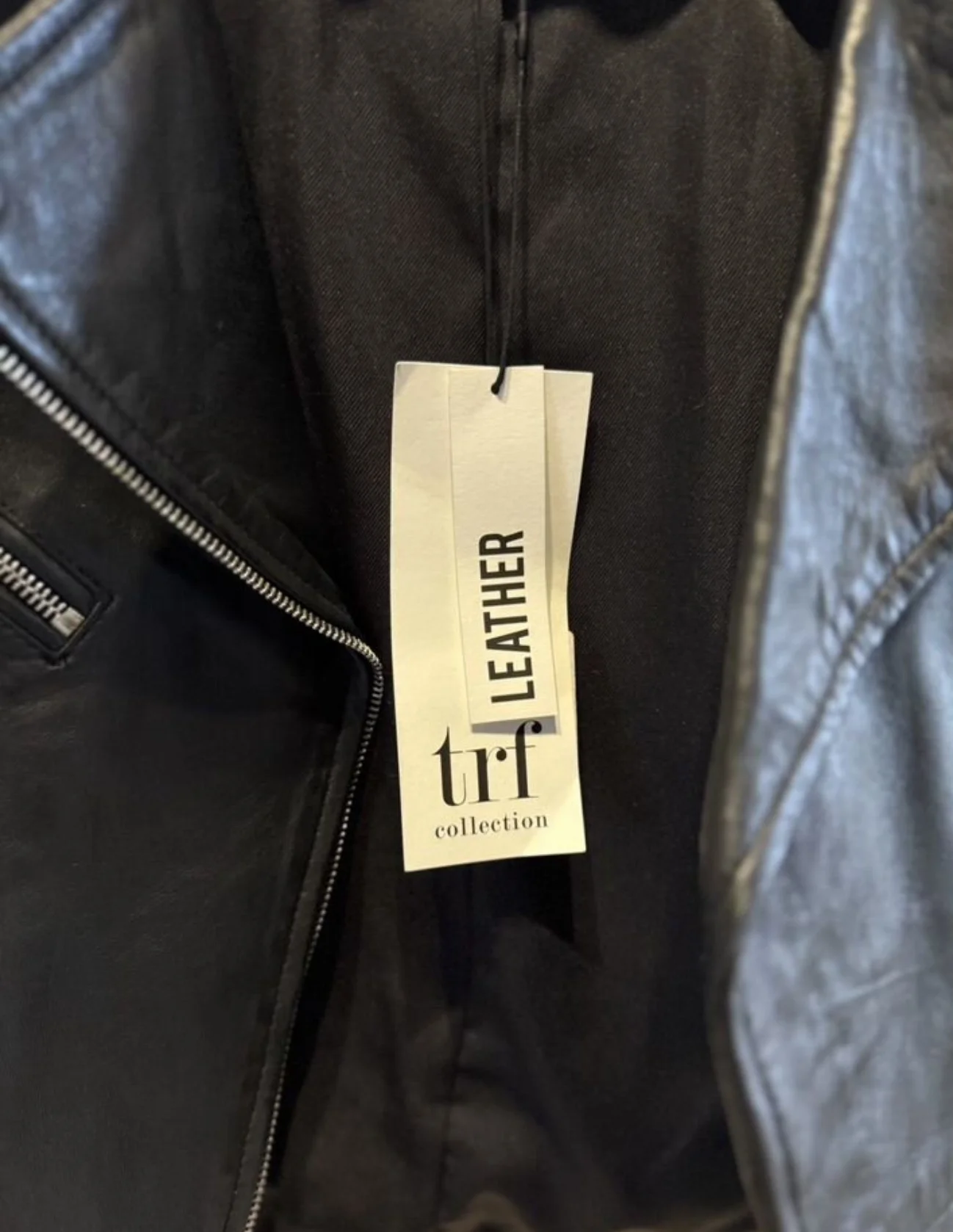 Новая косуха Zara из натуральной кожи - миниатюра 3