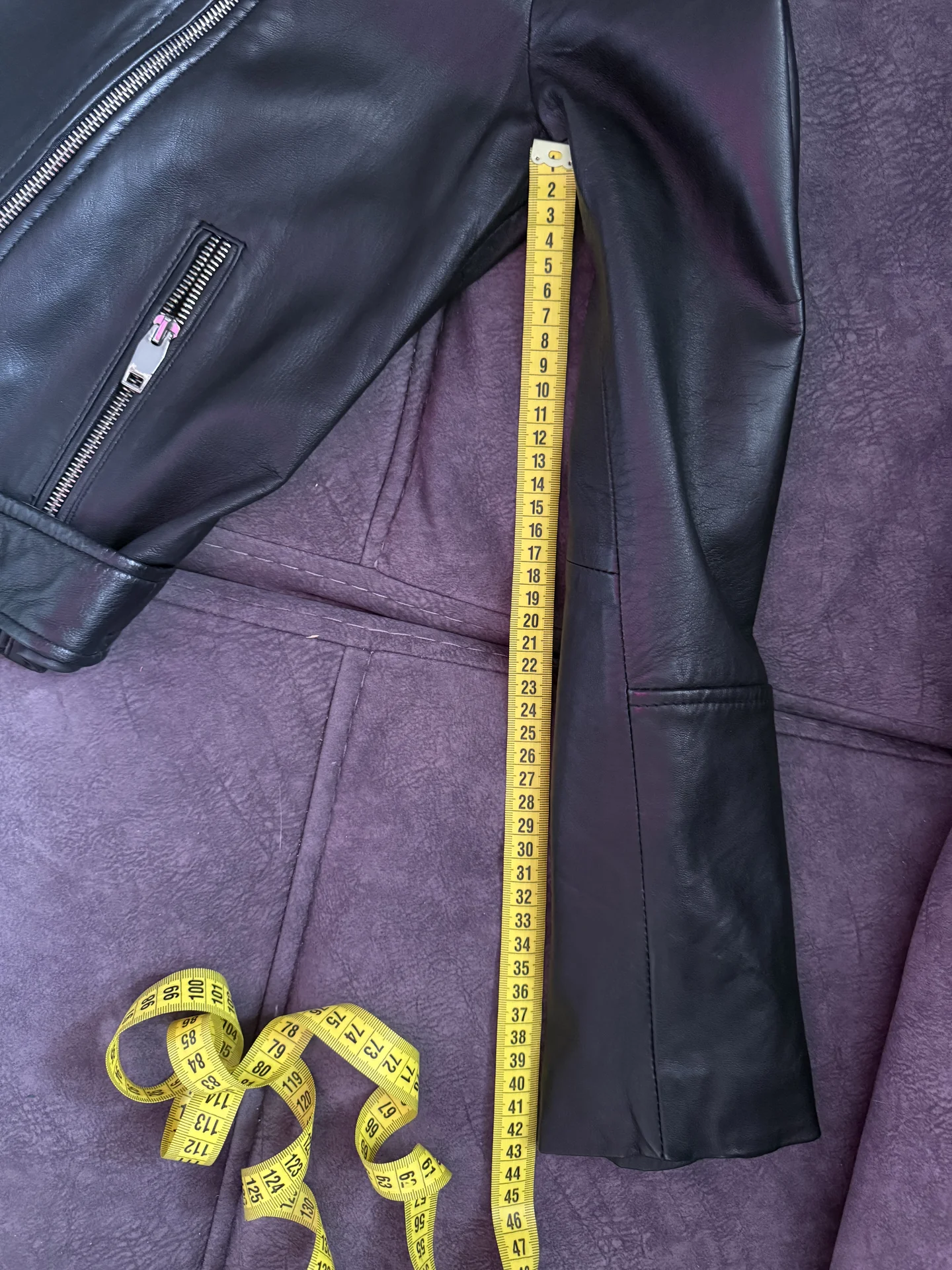 Новая косуха Zara из натуральной кожи - миниатюра 6