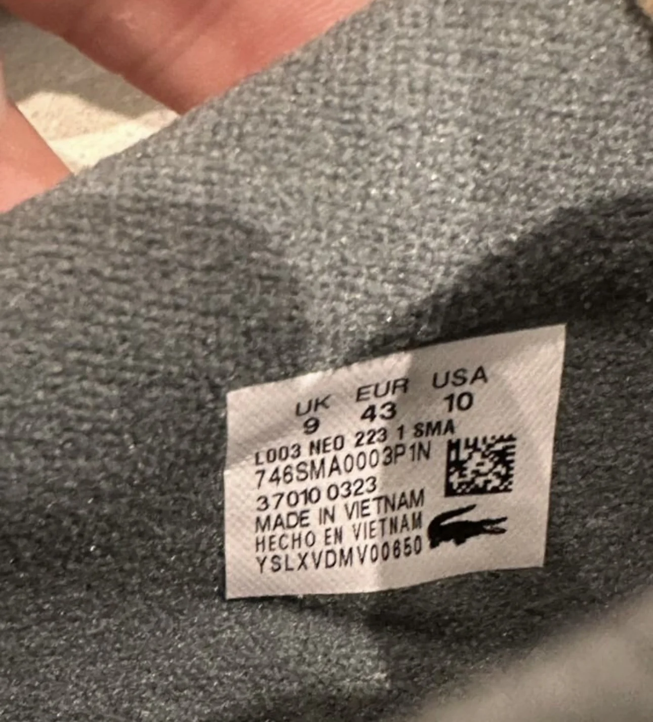 Кроссовки lacoste l003 neo оригинал 43 размера - миниатюра 4
