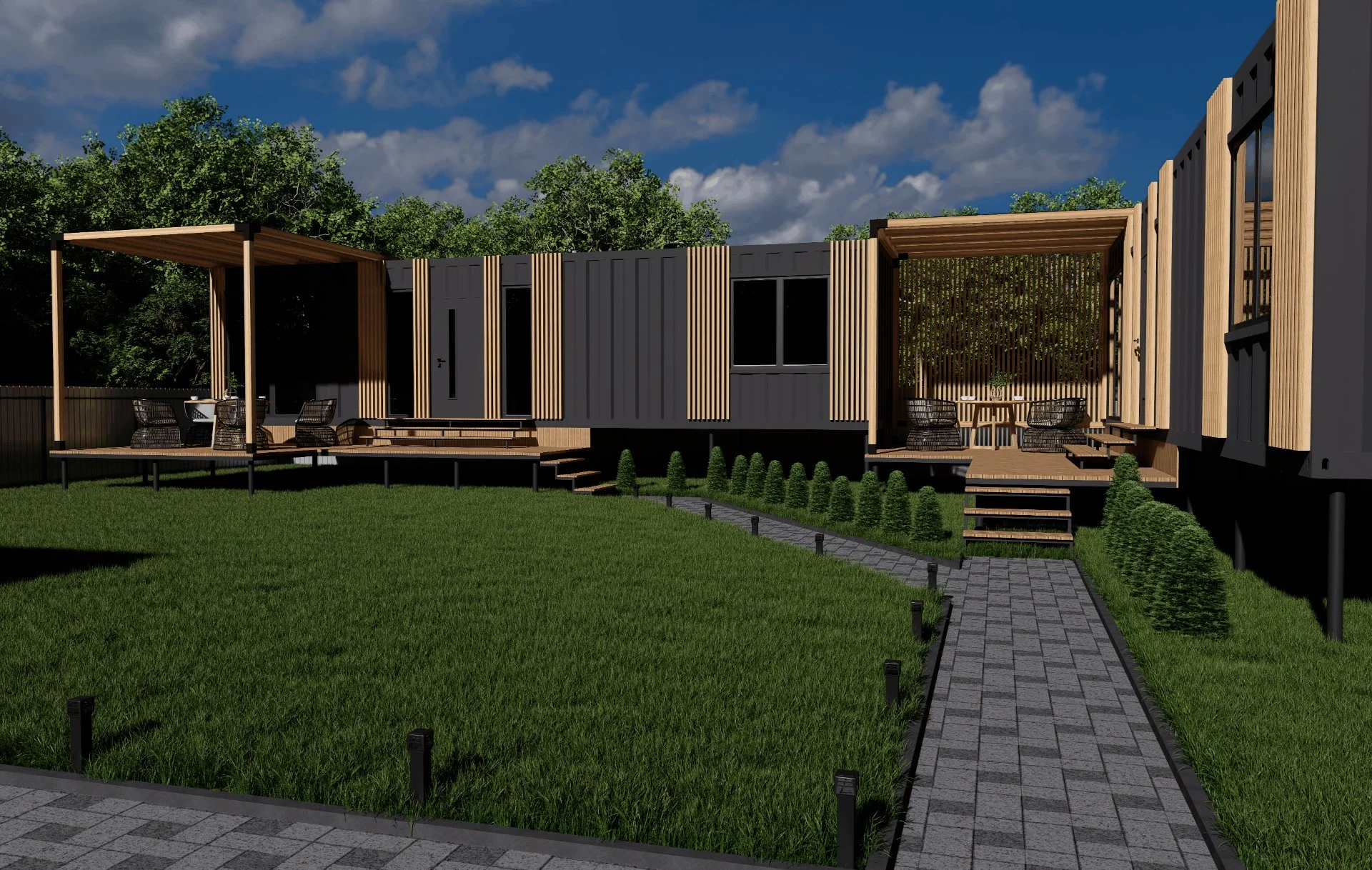 Проект дома с 0, визуализация, благоустройство, design - миниатюра 2