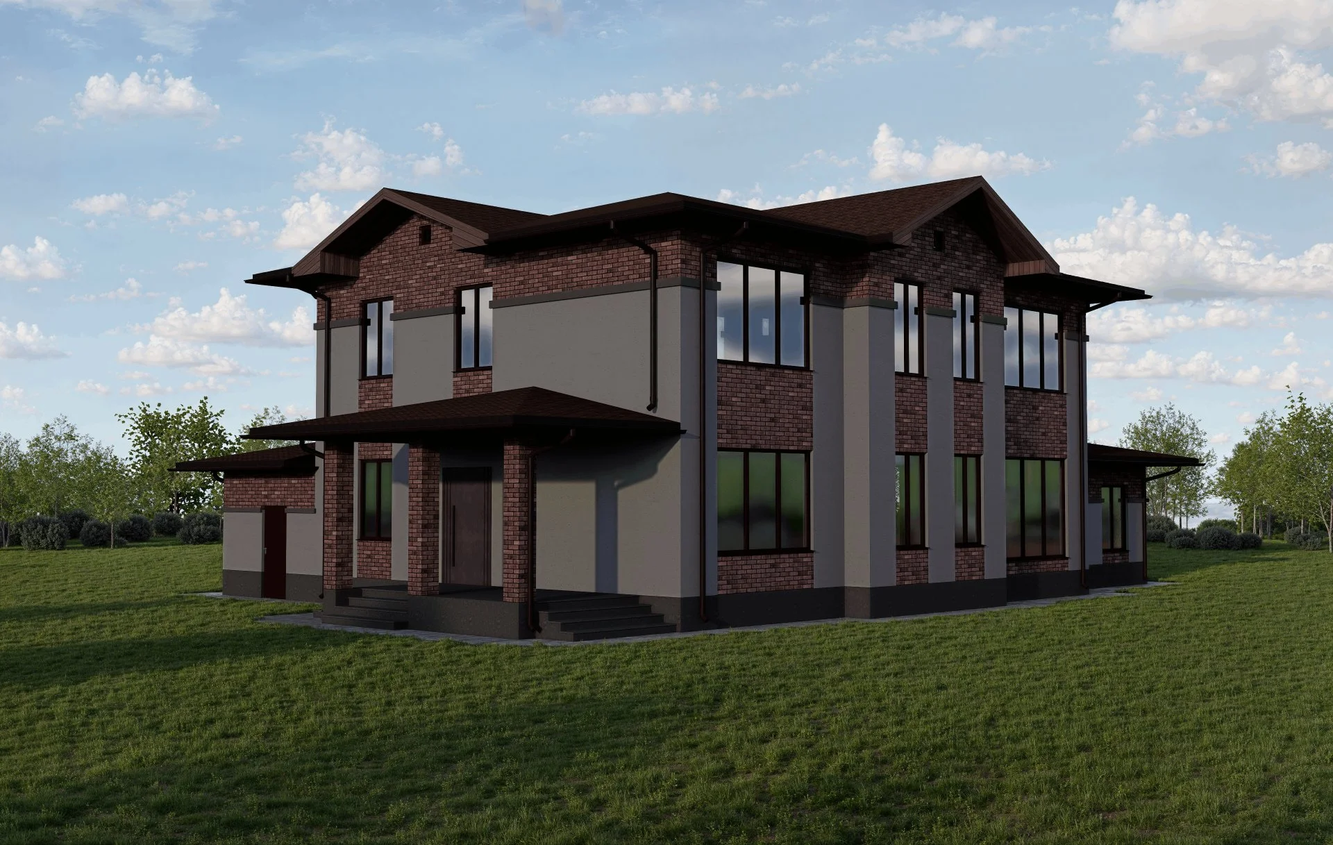 Проект дома с 0, визуализация, благоустройство, design - миниатюра 8