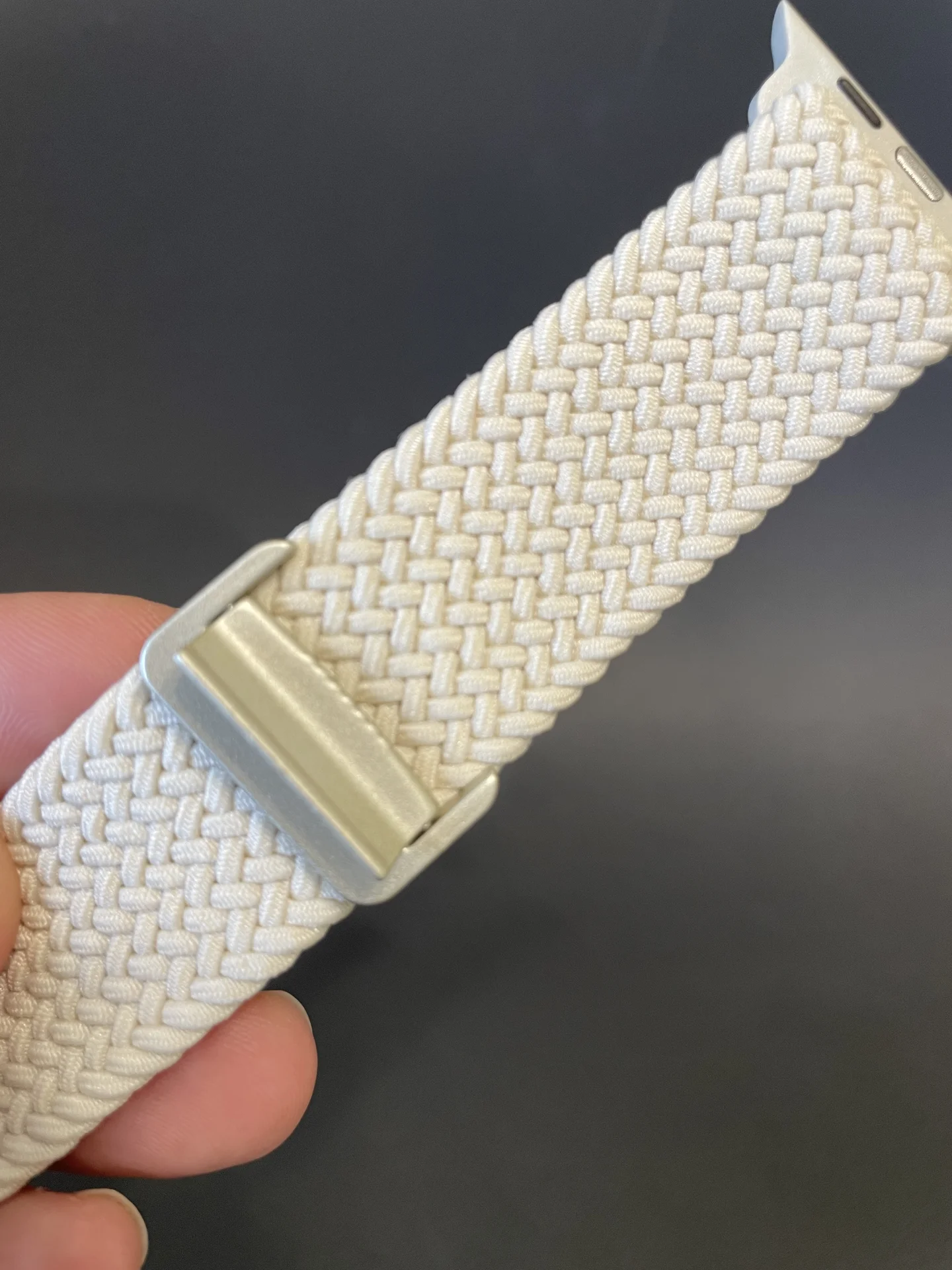 Ремешок на apple watch эластичный новый бежевый - миниатюра 5