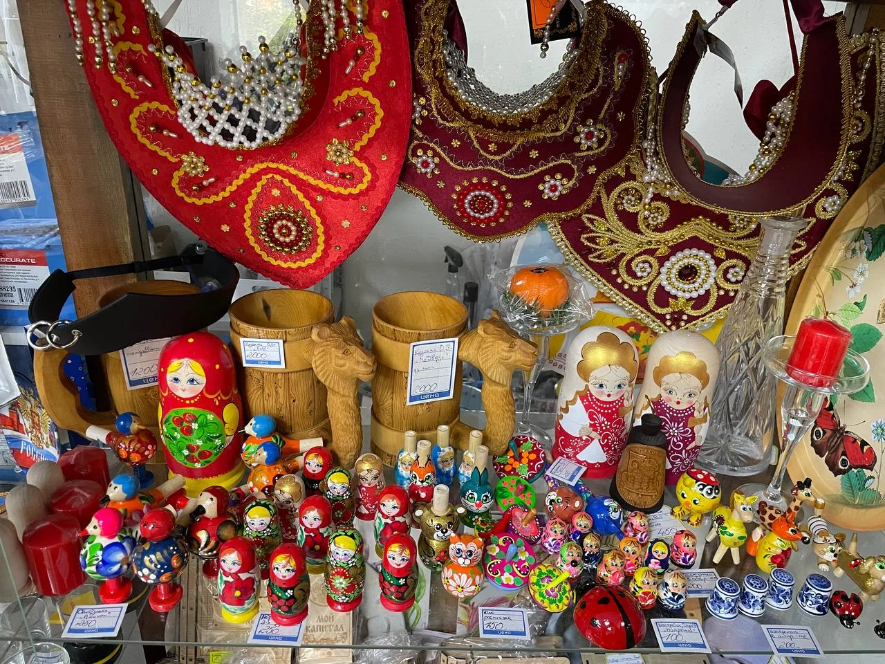 Русский сувенир- свистульки, юла, магниты,наперстки - миниатюра 2