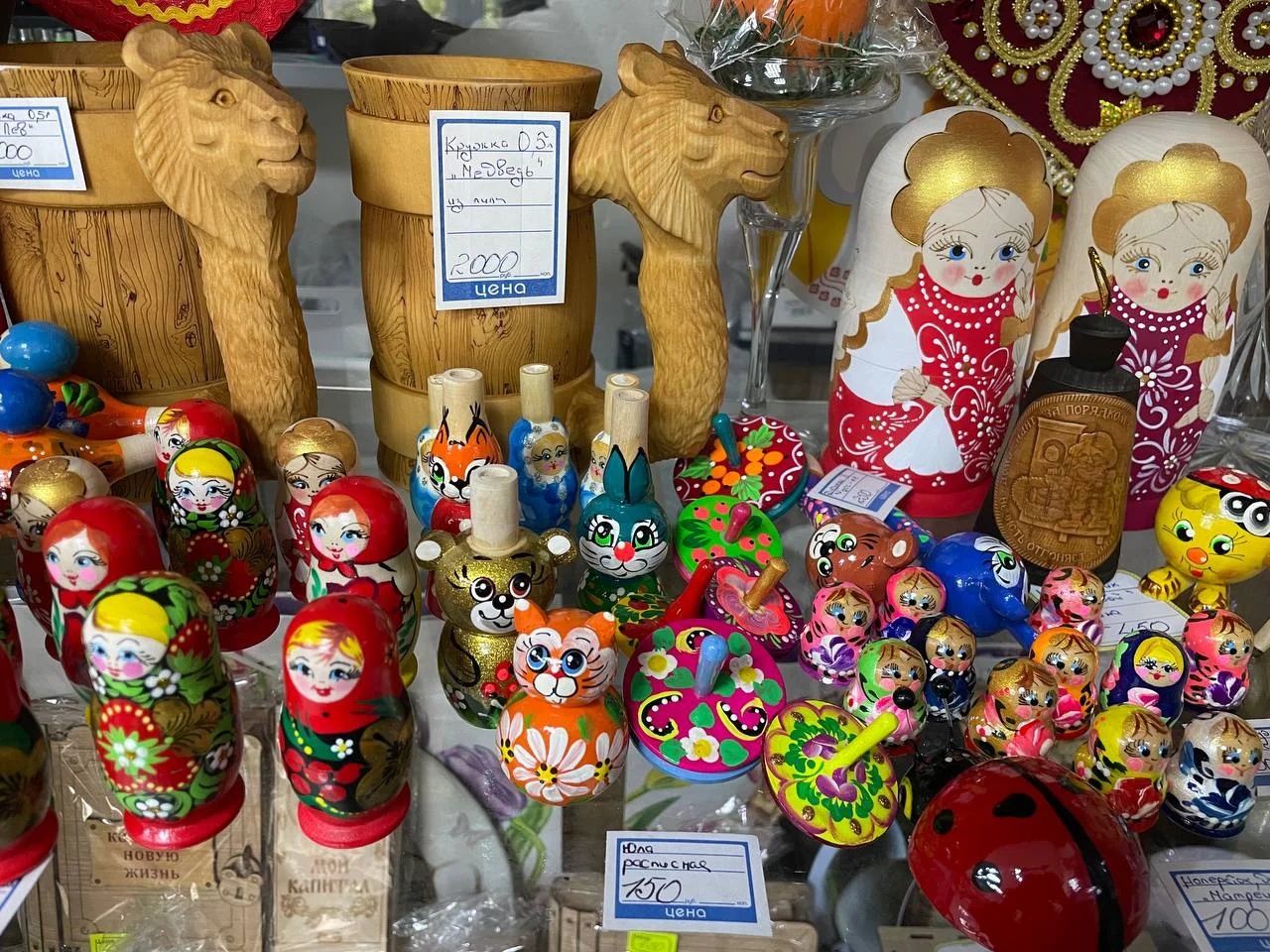 Русский сувенир- свистульки, юла, магниты,наперстки - миниатюра 4