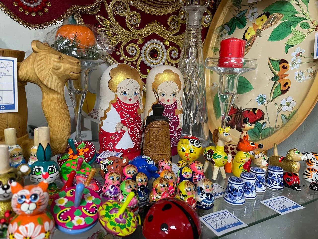 Русский сувенир- свистульки, юла, магниты,наперстки - миниатюра 5
