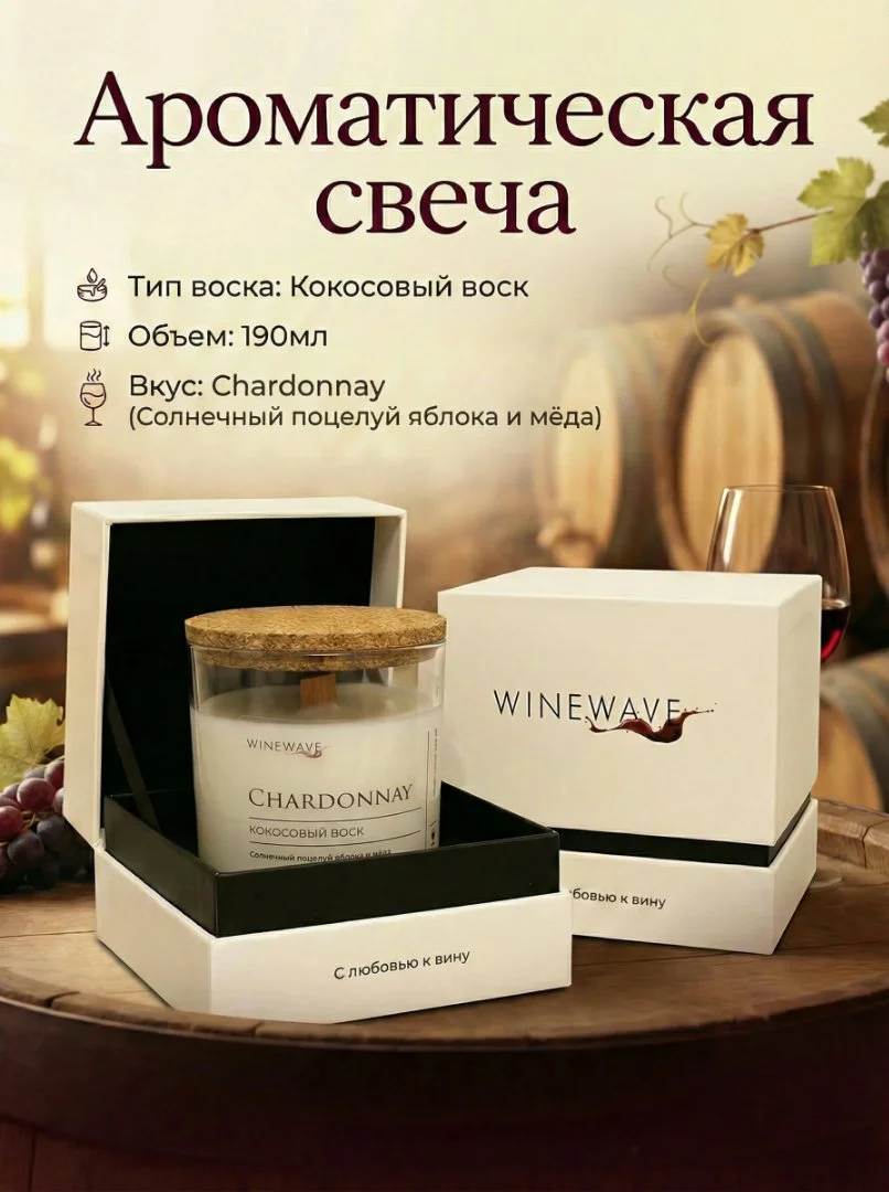 Ароматическая свеча WineWave - миниатюра 2