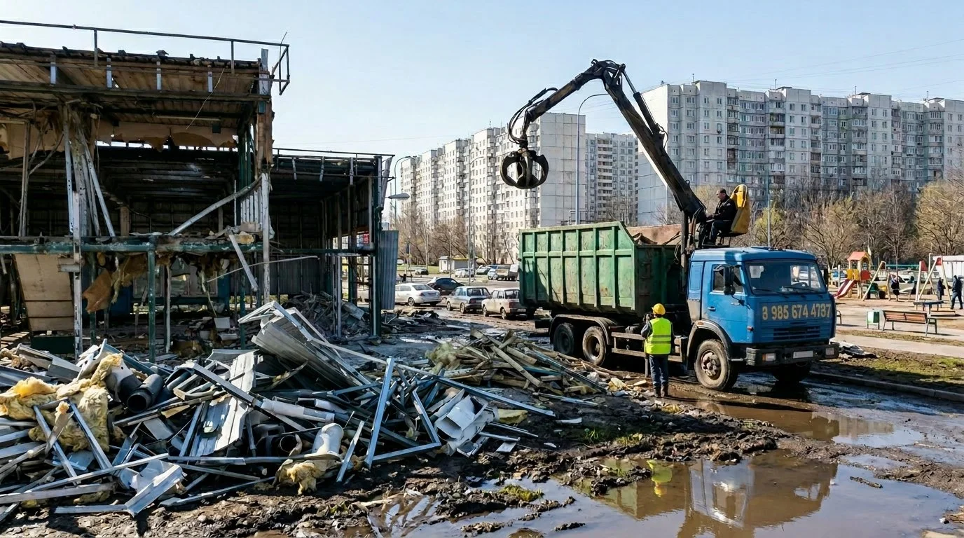 Вывоз любого мусора СПБ и ЛО. Демонтаж построек, ломовоз - миниатюра 4