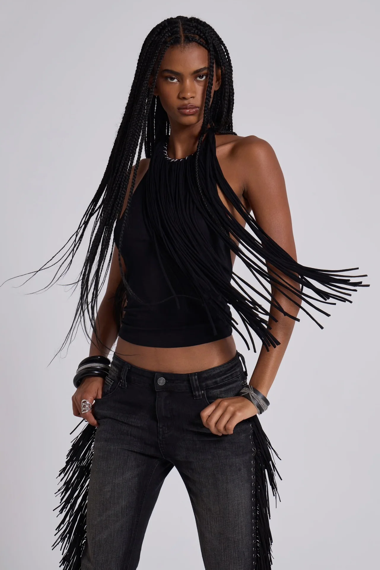 Топ Jaded London Fexa Backless Fringe Top - изображение 1