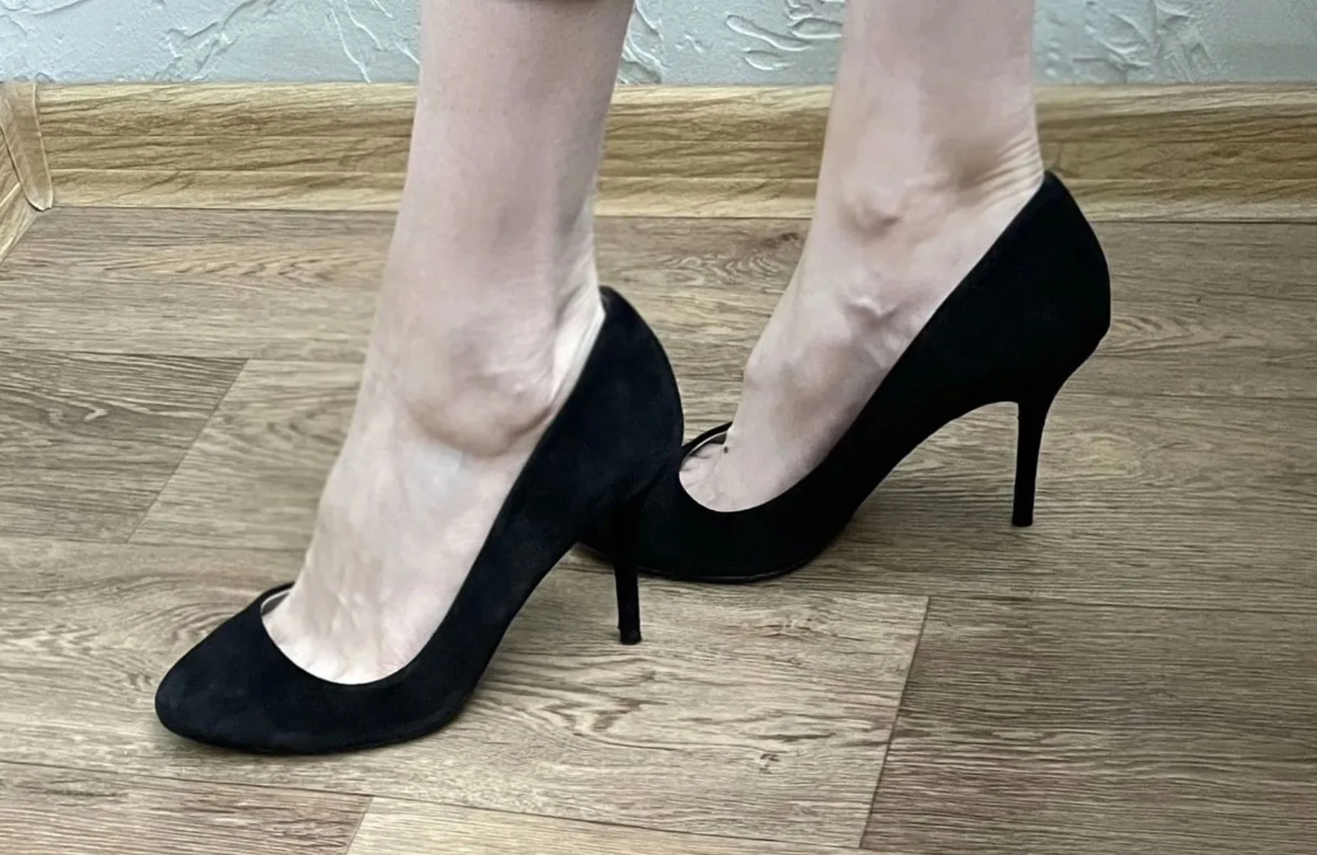 Черные замшевые туфли Zara 38 размер - миниатюра 5