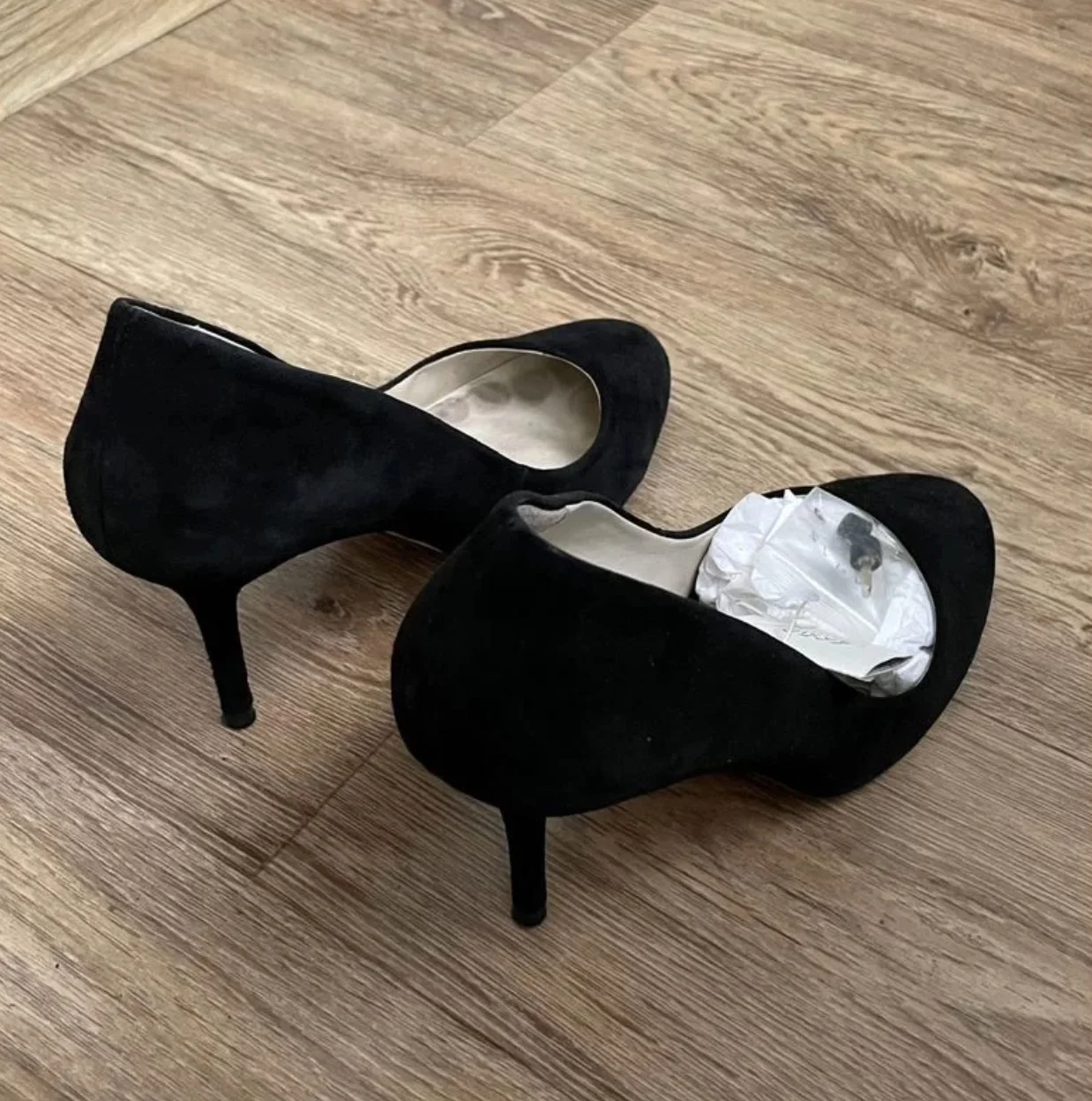 Черные замшевые туфли Zara 38 размер - миниатюра 9