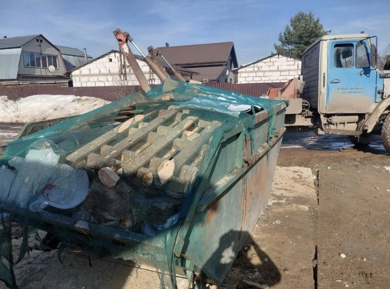 Вывоз мусора контейнером газелью самосвалом - миниатюра 4