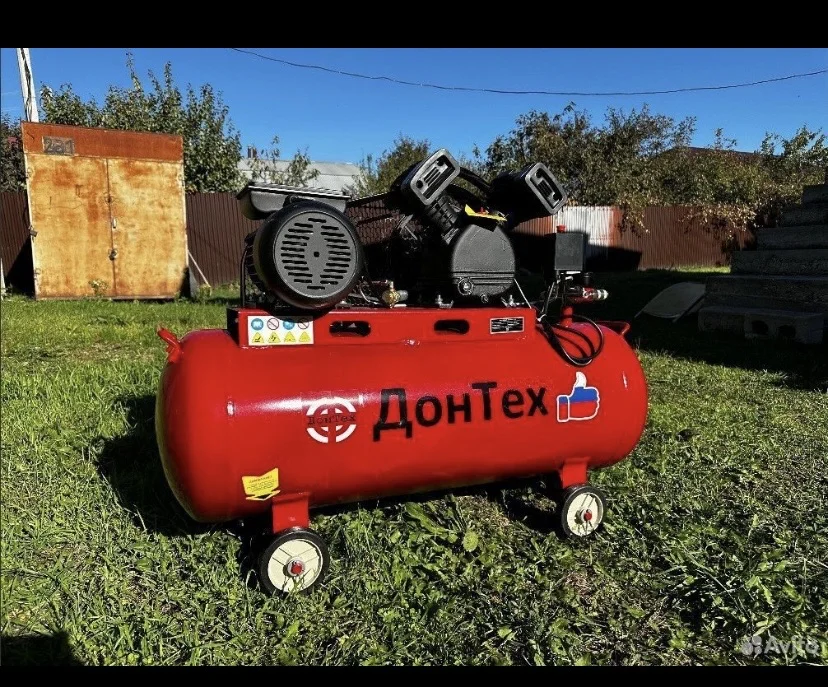 Компрессор масляный Донтех  490л/мин 100л 10атм - миниатюра 4