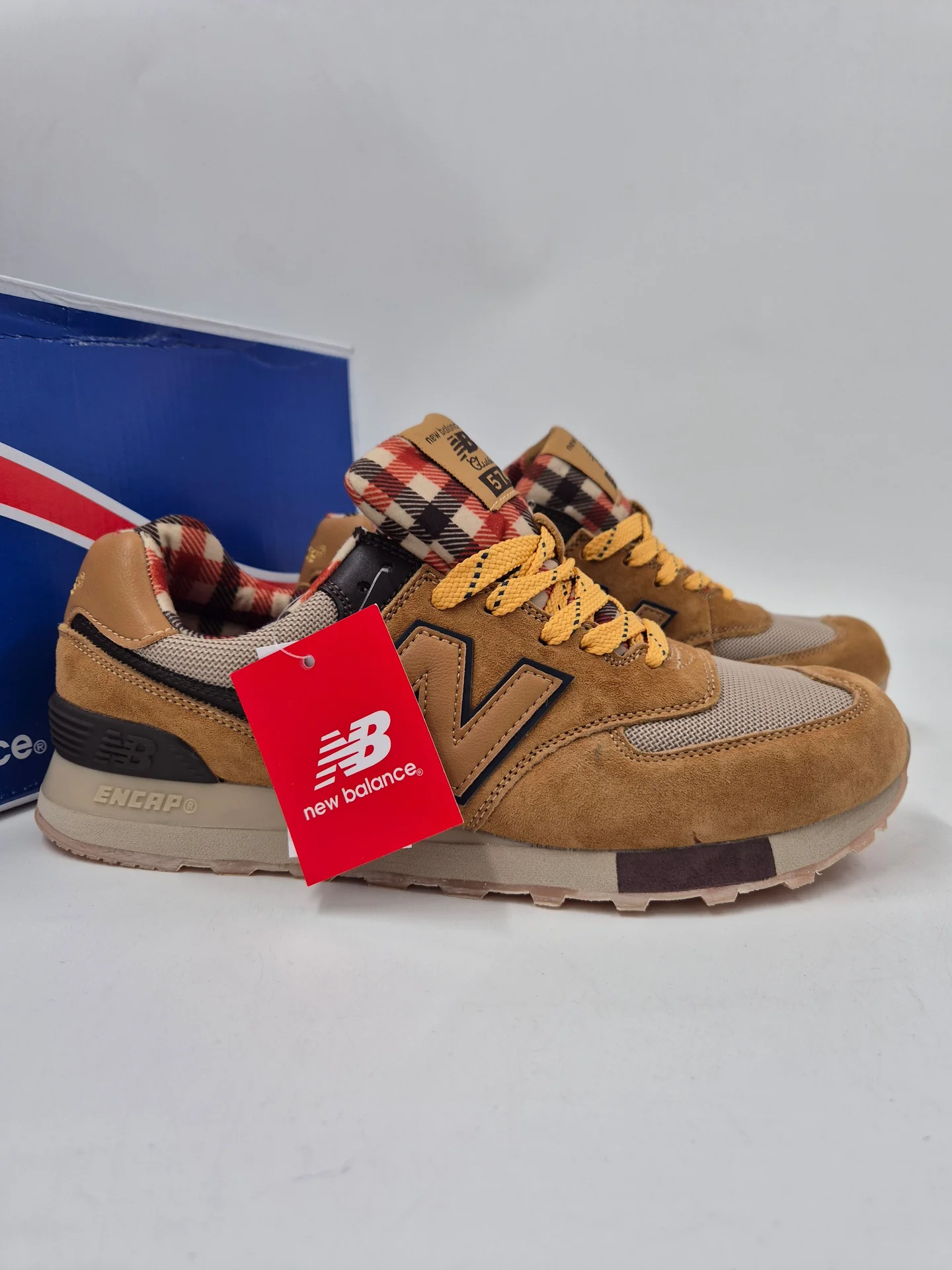 Кроссовки New Balance 574 orange размеры 41-46 - миниатюра 4