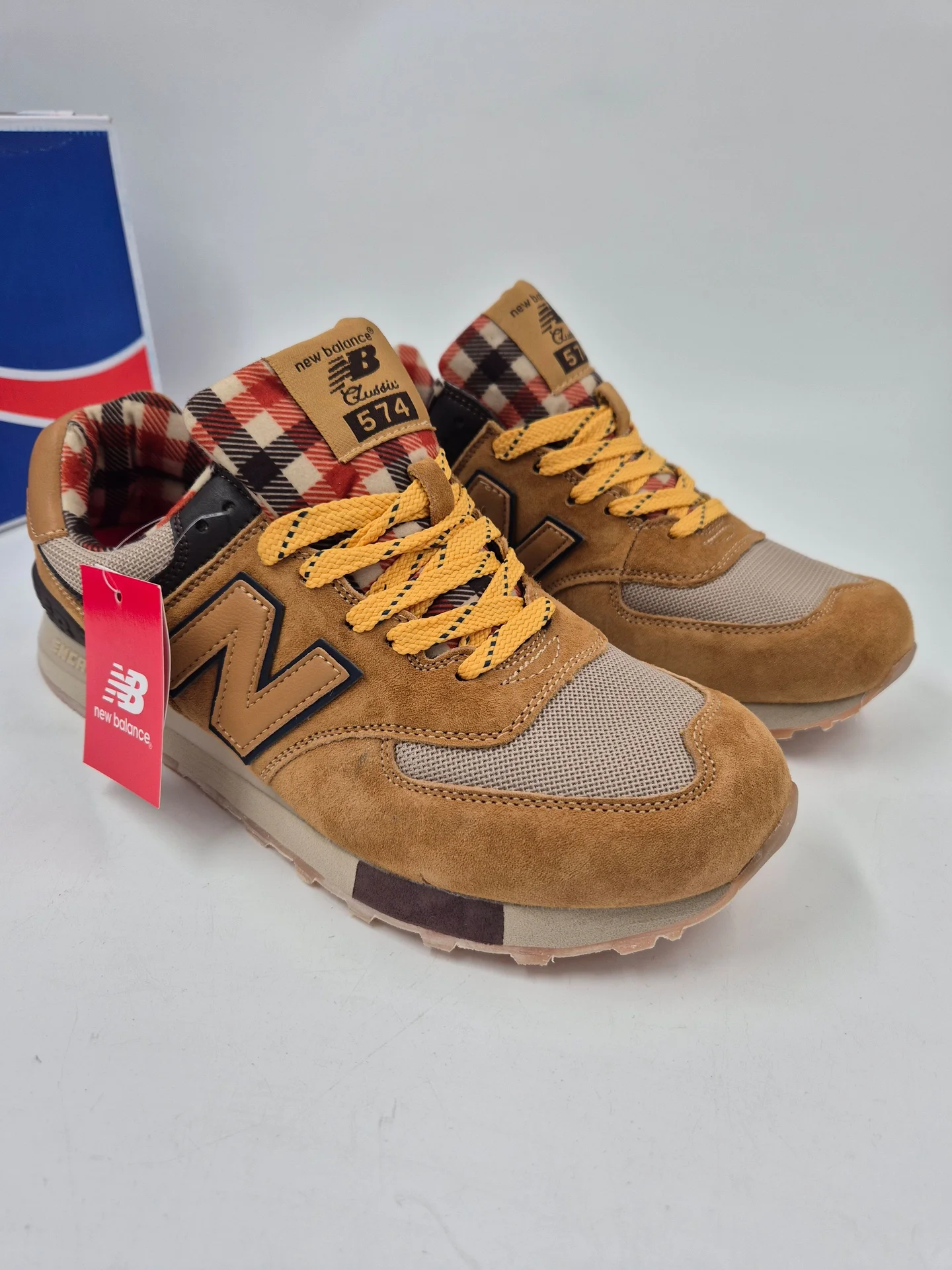Кроссовки New Balance 574 orange размеры 41-46 - миниатюра 7
