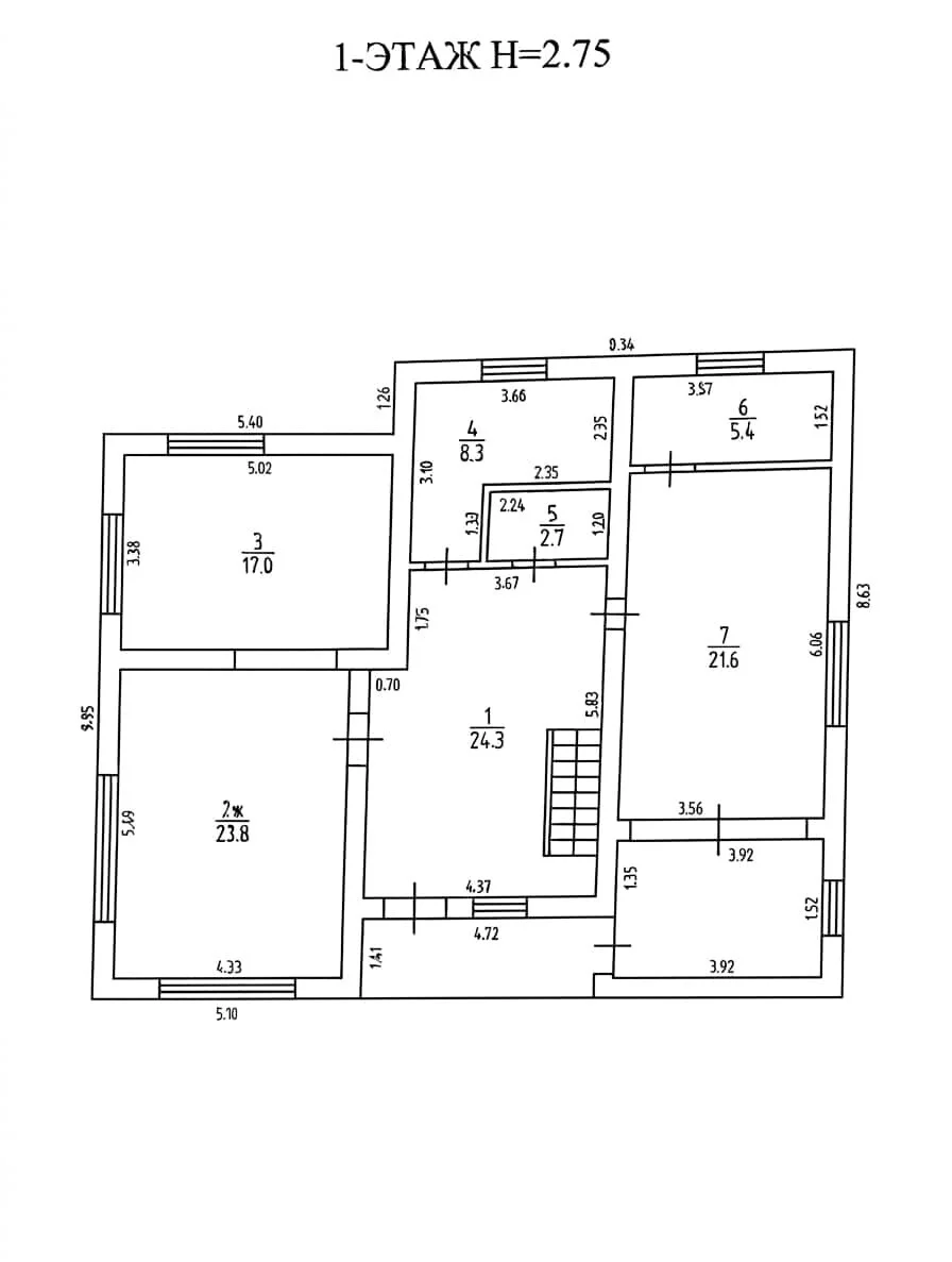 Дом 320м² на участке 12 сот. - миниатюра 25