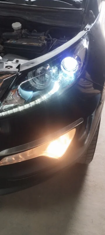 Стекло фар комплект с линзами переднее KIA - миниатюра 5