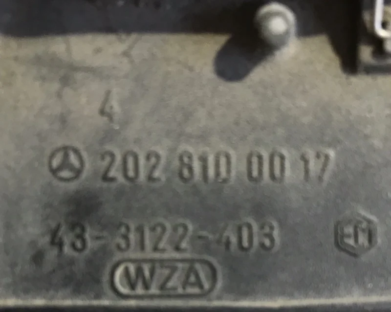Зеркало салона Mercedes-Benz w202 2.2 1995 - миниатюра 3