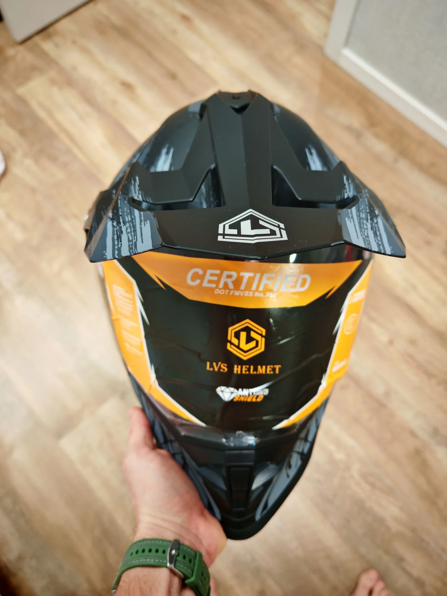 Мотошлем lvs helmet - миниатюра 3