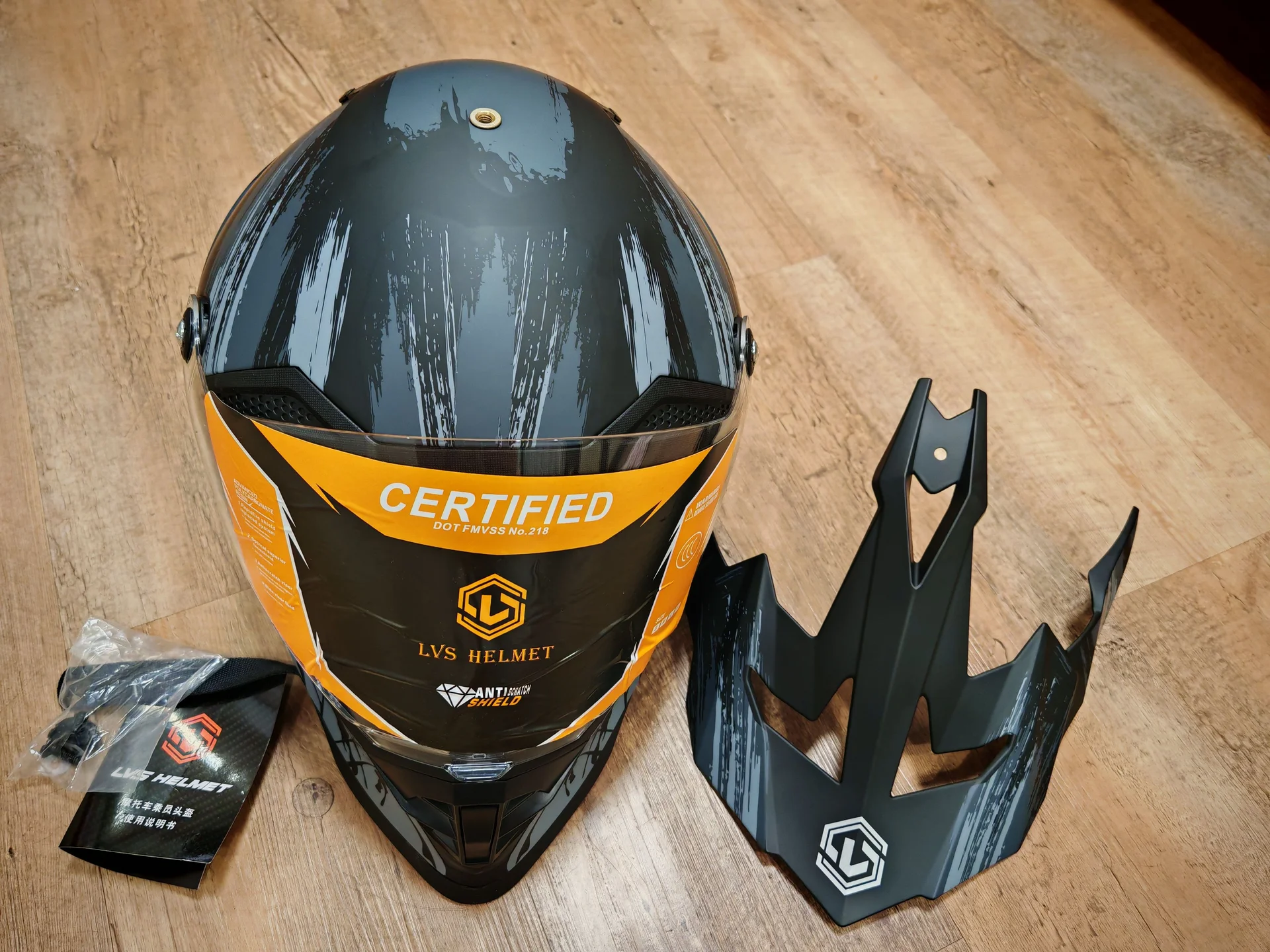 Мотошлем lvs helmet - миниатюра 5