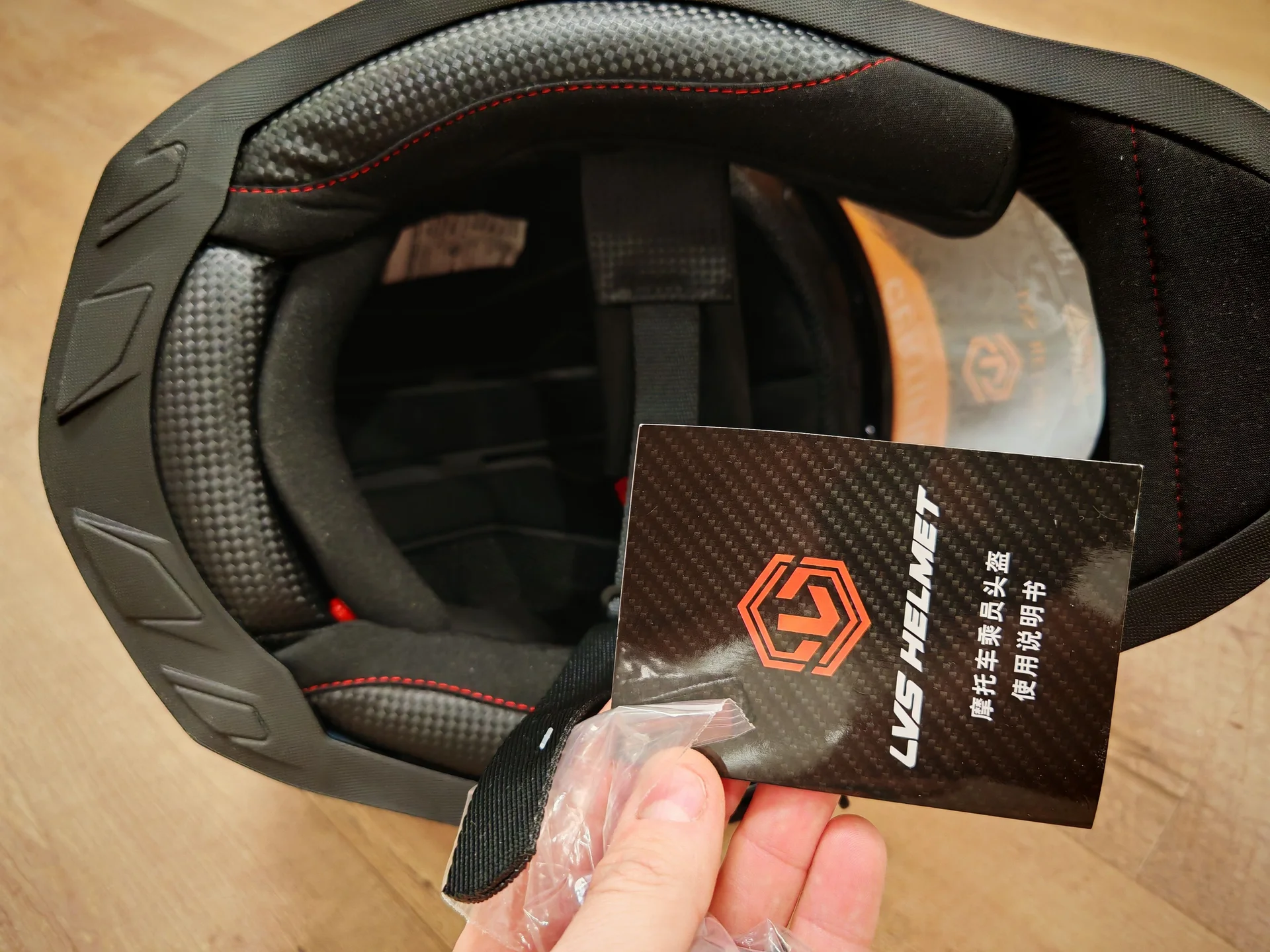 Мотошлем lvs helmet - миниатюра 6