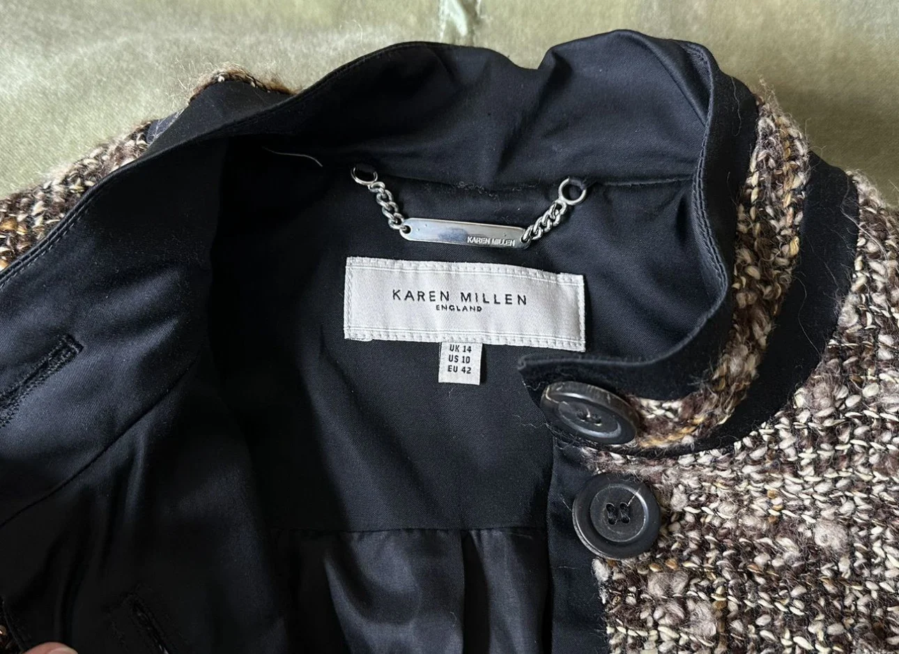 Жакет приталенный Karen Millen твид - миниатюра 4