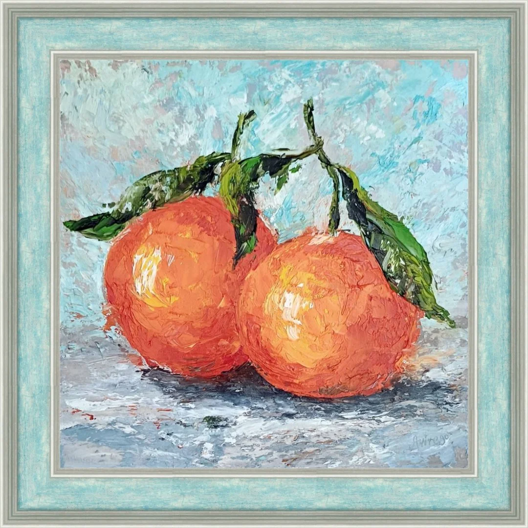 Новогодняя картина Мандарины - миниатюра 5