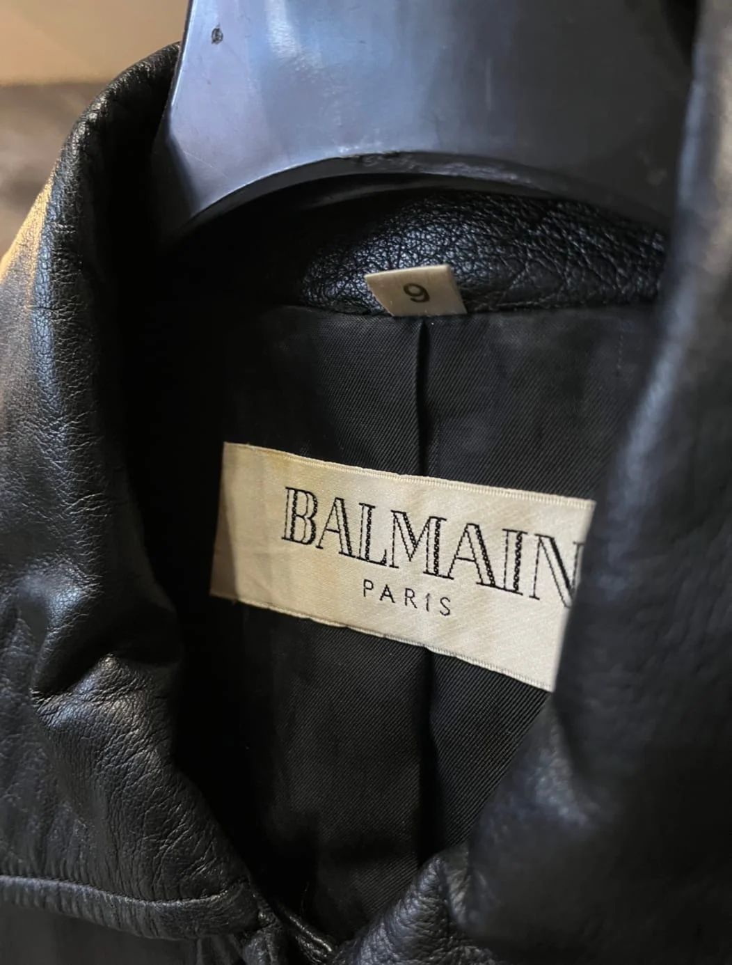 Balmain кожаная куртка - миниатюра 3