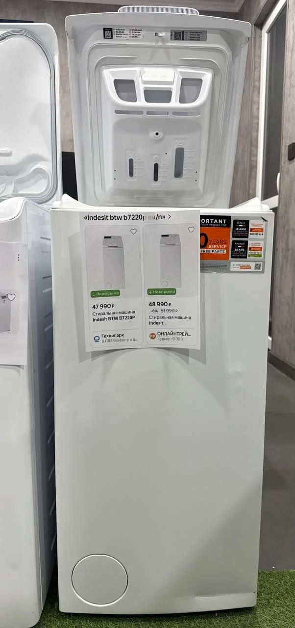 Вертикальная стиральная машина indesit - миниатюра 3