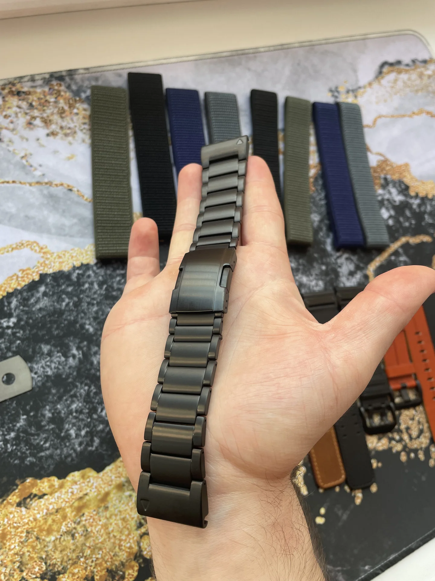 Титановый ремешок для часов Garmin 22 и 26 мм, new - миниатюра 7