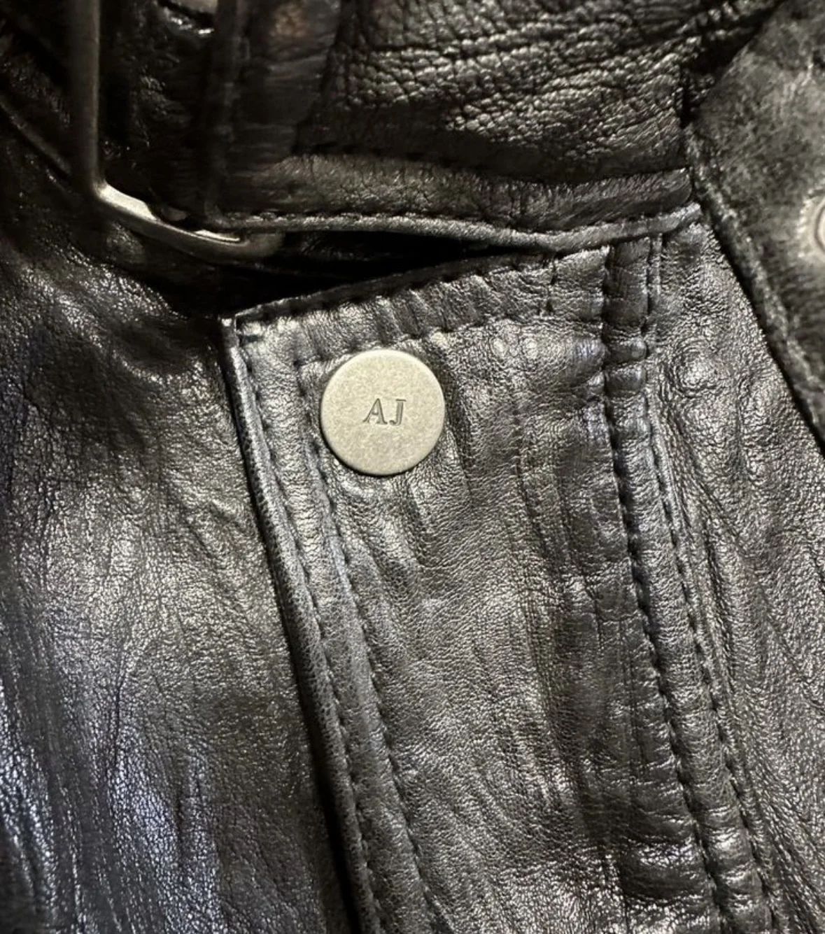 Куртка кожаная Armani - миниатюра 3
