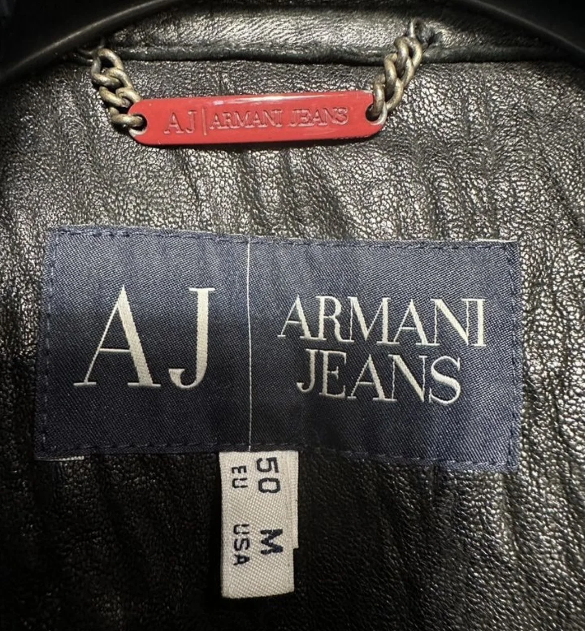 Куртка кожаная Armani - миниатюра 7