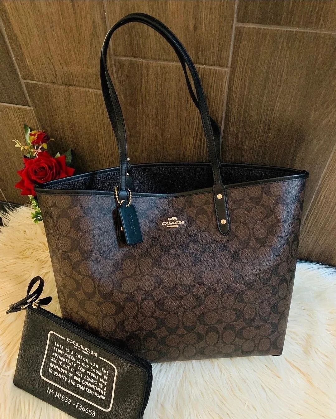 Сумка шопер оригинал coach - изображение 1