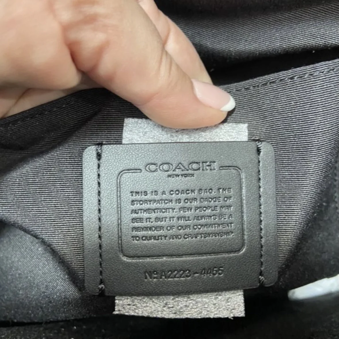 Сумка шопер оригинал coach - миниатюра 4