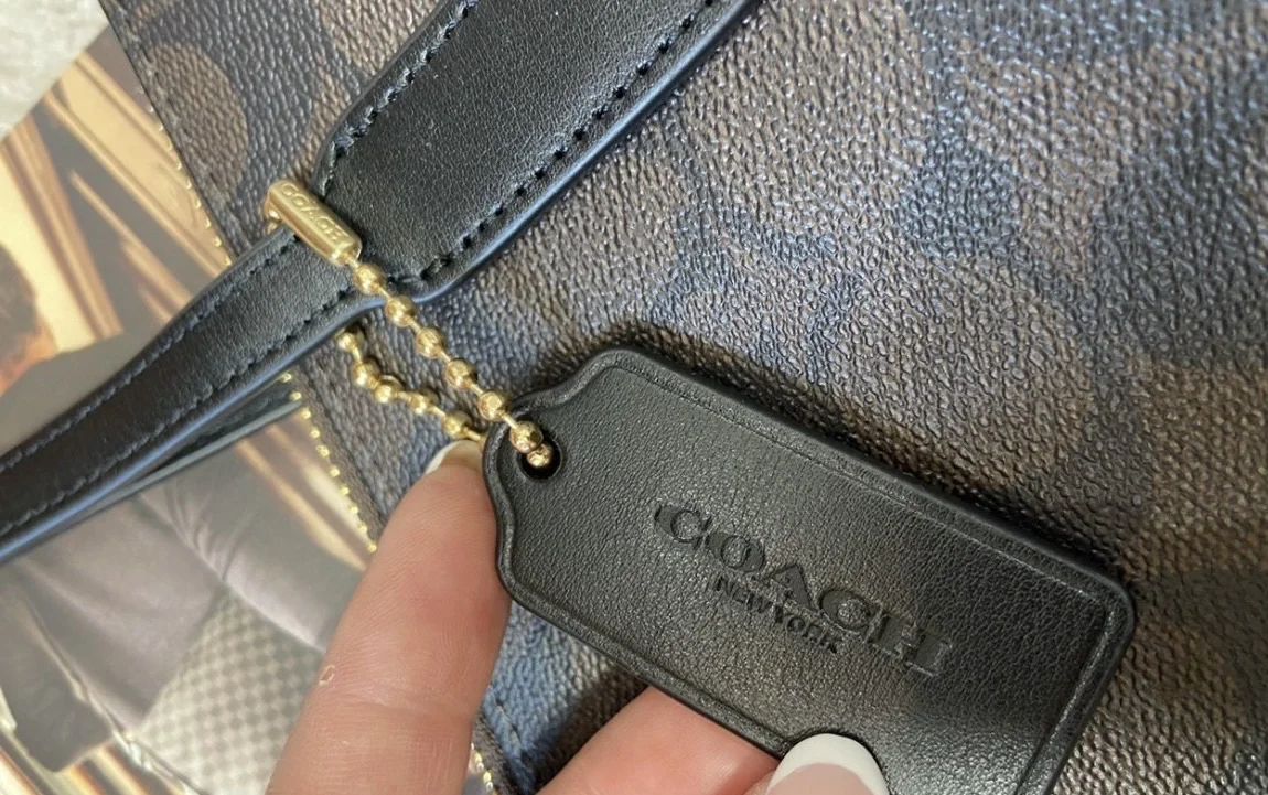 Сумка шопер оригинал coach - миниатюра 8