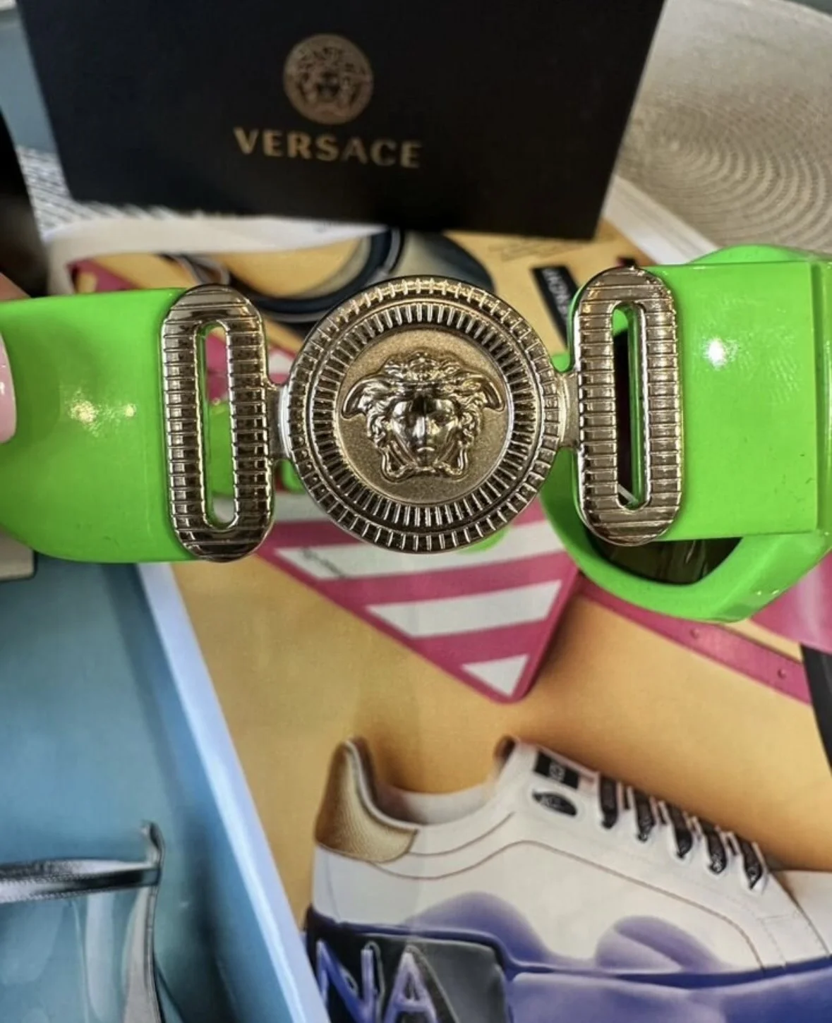 Солнцезащитные очки оригинал Versace - миниатюра 10
