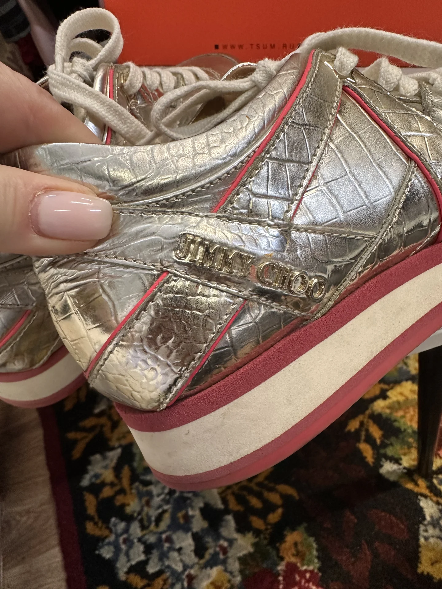 Кроссовки оригинал Jimmy Choo - миниатюра 5