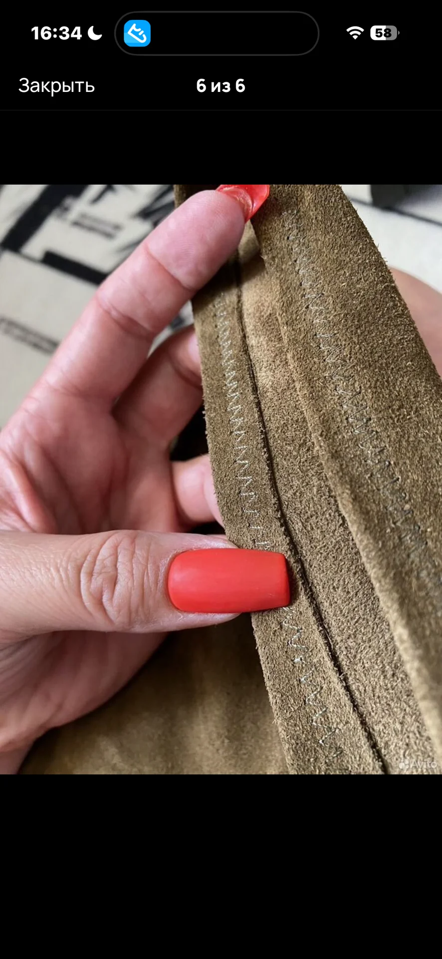Сапоги ZARA BASIC натуральная замша - миниатюра 6