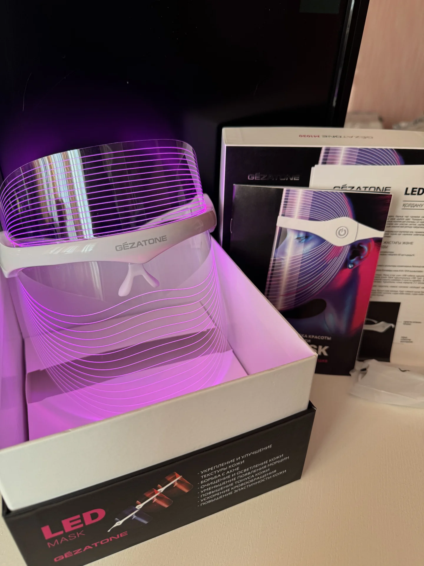 Светодиодная Led маска gezatone - миниатюра 3