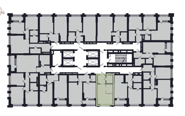 Квартира-студия, 28,1 м², 19/25 эт. - миниатюра 7