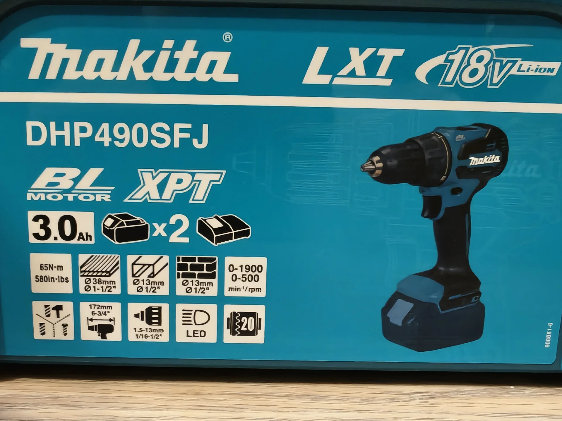Ударный шуруповёрт Makita DHP490SFJ - миниатюра 2
